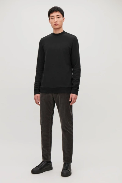 Shop Cos Crew-neck Sweatshirt In Black