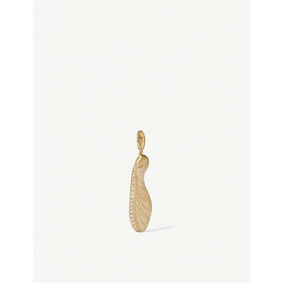 Shop Annoushka Seeds 18ct Yellow Gold And Diamond Sycamore Seed Pendant