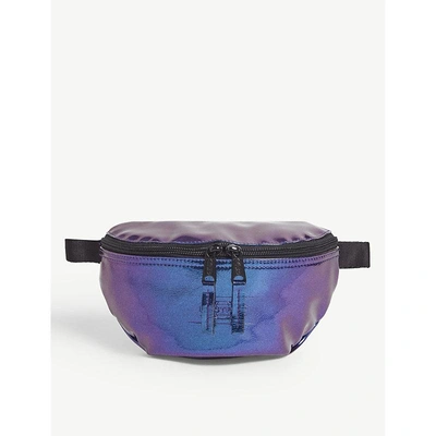 Shop Eastpak Springer Iridescent Belt Bag In Pearl Purple