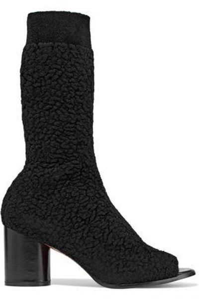 Shop Missoni Woman Bouclé-knit Sock Boots Black