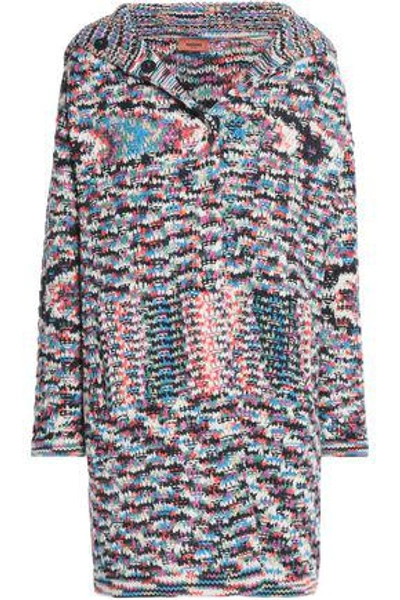 Shop Missoni Woman Crochet-knit Cashmere Coat Multicolor