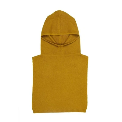 Shop Arela Betty Cashmere Coif In Mustard Yellow