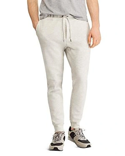 Shop Polo Ralph Lauren Double-knit Jogger Pants In Gray Heather