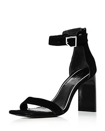 Shop Rag & Bone Women's Ellis High-heel Suede Sandals In Black