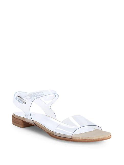 stuart weitzman clear sandals