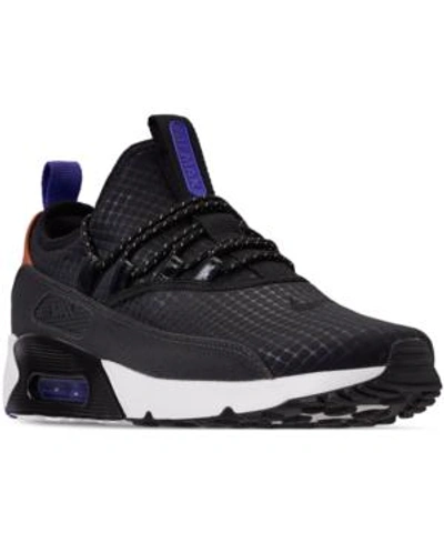 Shop Nike Men's Air Max 90 Ez Casual Sneakers From Finish Line In Black/black-anthracite-pe