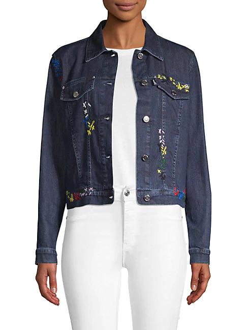 moschino cropped denim jacket