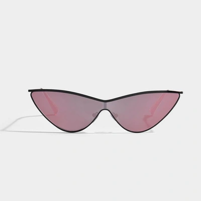 Shop Le Specs | The Fugitive Sunglasses In Pink Metal