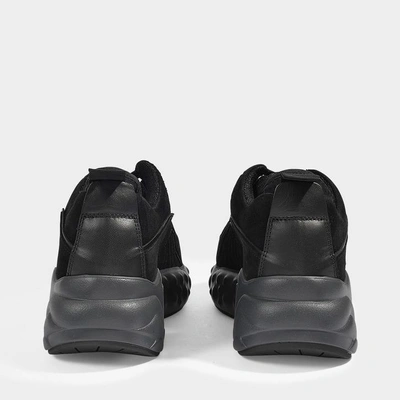 Shop Acne Studios Manhattan Sneakers In Black Smooth Calfskin