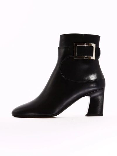 Shop Roger Vivier Ankle Boot Black Leather