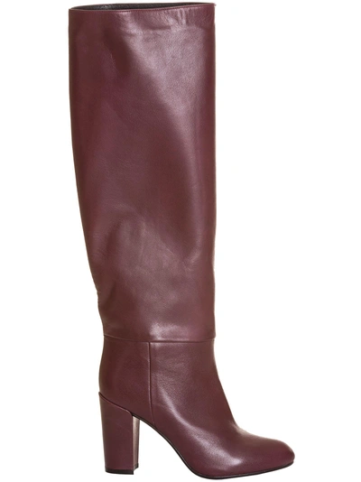 neus voorkomen Willen Essentiel Antwerp Burgundy Leather Knee-high Boots In Bordeaux | ModeSens