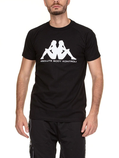 Mit | Black Kappa In ModeSens Logo-print T-shirt