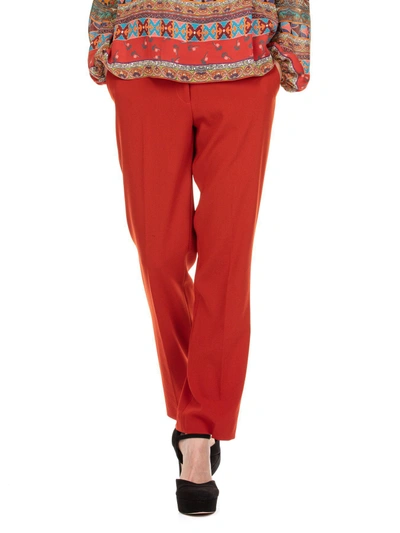 Shop Etro Violante Trousers In Red