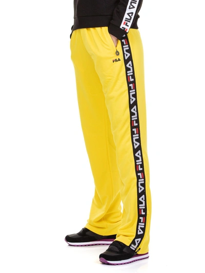 Shop Fila Thora Track Pants In Yellow