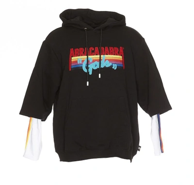 Shop Gcds Abracadabra Hooded Sweatshirt In Black