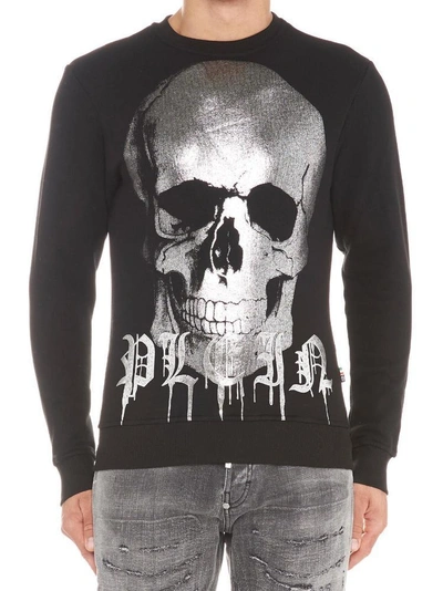 Shop Philipp Plein Skull Sweatshirt In Black