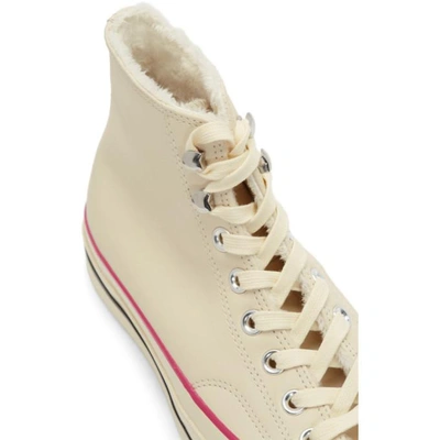 Shop Converse Off-white Street Warmer Chuck 70 High Sneakers In Nat.ivory