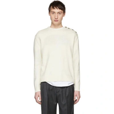 Shop Editions Mr Editions M.r Off-white Yann Sweater In Ivory