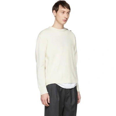 Shop Editions Mr Editions M.r Off-white Yann Sweater In Ivory