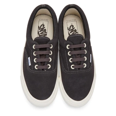 Shop Vans Black Og Era Lx Sneakers In Asphalt