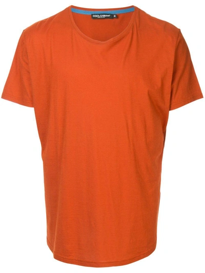 Shop Dolce & Gabbana Classic Short-sleeve T-shirt - Orange