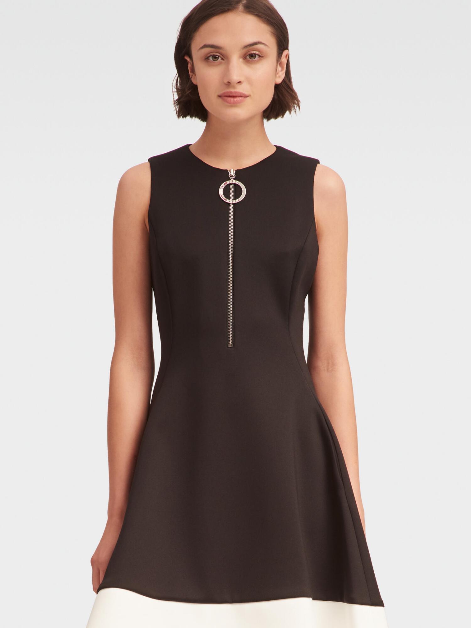 donna karan fit and flare dress