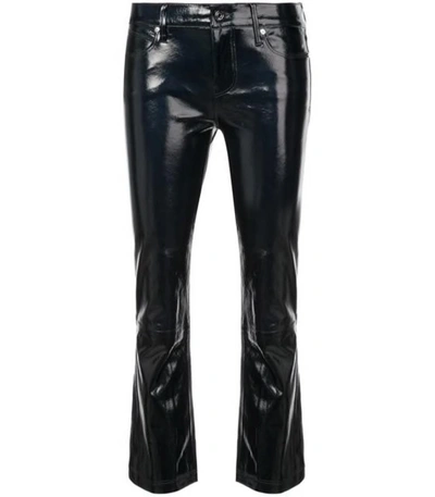 Shop Rta Navy Kiki Leather Pants