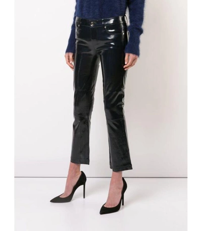 Shop Rta Navy Kiki Leather Pants