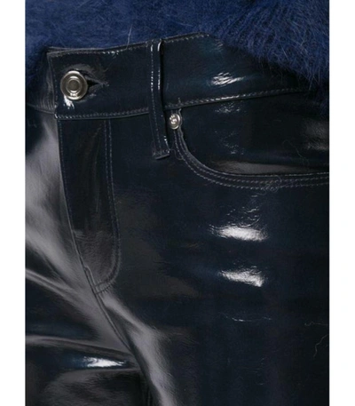 Shop Rta Navy Kiki Leather Pants