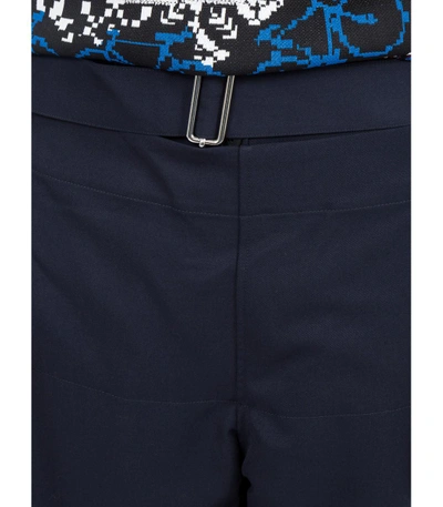 Shop Jw Anderson Blue Folded Front Utility Trousers