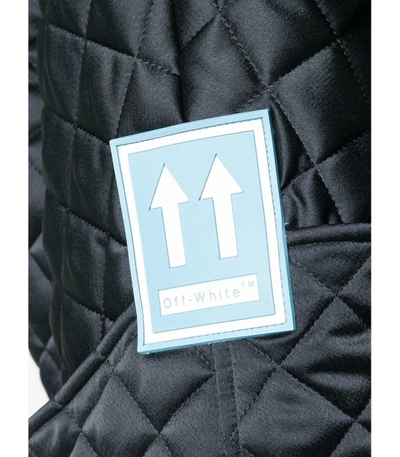 Shop Off-white Quilted Bomber Jacket In Black