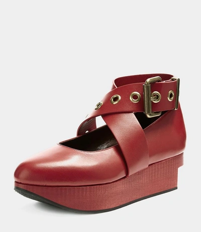 Vivienne Westwood Buckle Ballerina Red | ModeSens