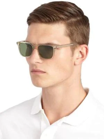 Shop Oliver Peoples Ndg Sun 50mm Acetate Sunglasses In Light Yellow