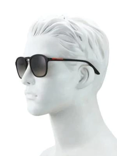 Shop Prada 55mm Square Sunglasses In Havana