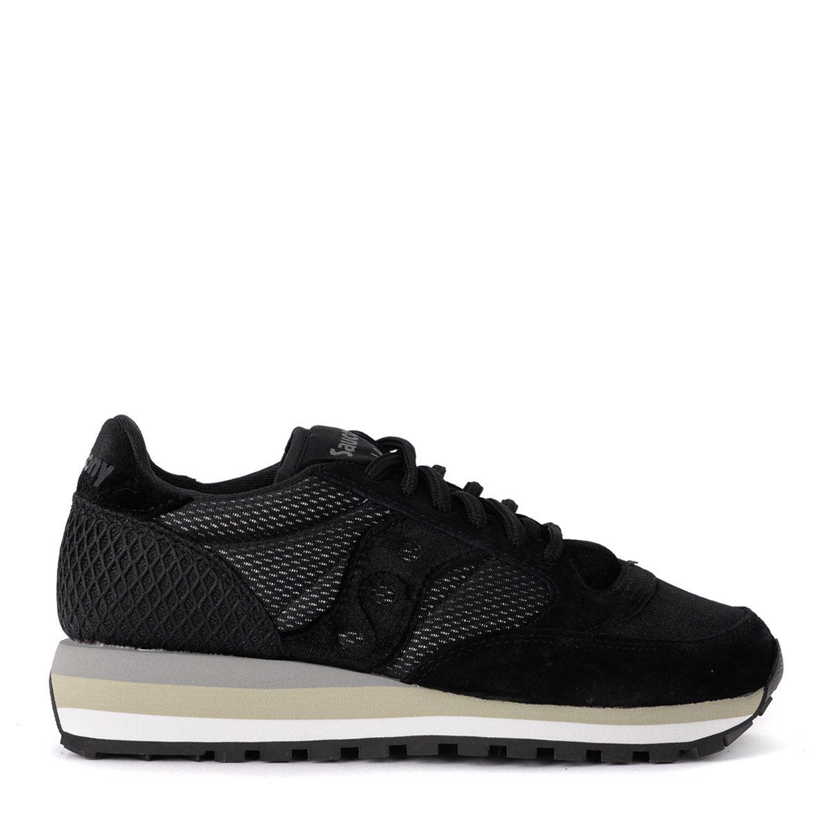 Saucony Jazz Triple Black Suede And Velvet Sneaker In Nero | ModeSens