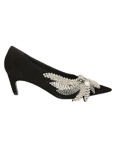 Shop Angela Chiara Venezia Angela Chiara Embellished Pumps In Black