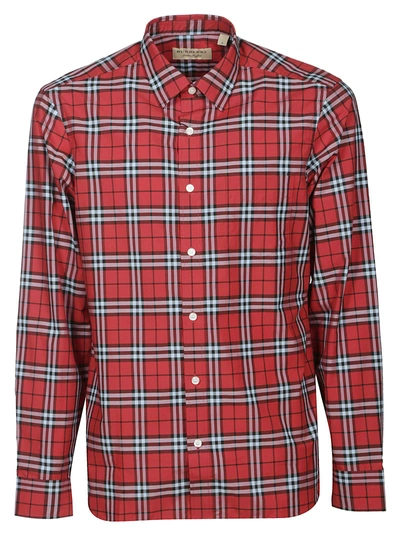 Shop Burberry Alexander Shirt In Bright Red