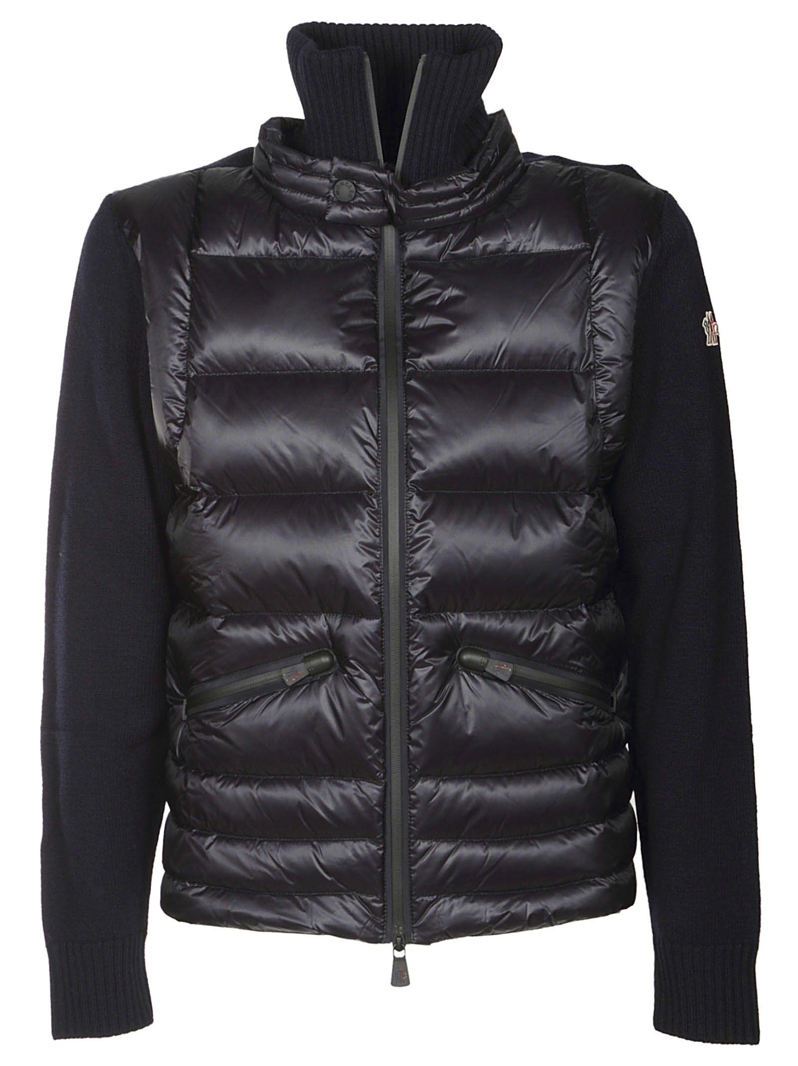 Moncler Zip-up Padded Jacket In Black | ModeSens