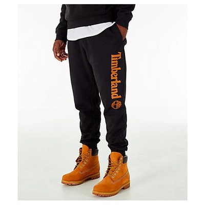 Timberland Men's Core Regular-fit Logo-print Sweatpants In Black/no Color |  ModeSens