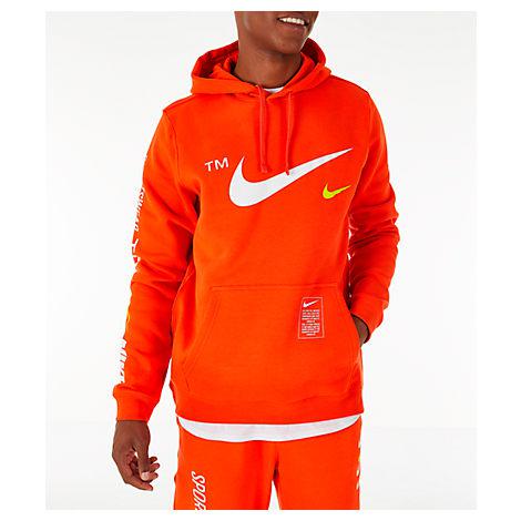 nike sportswear hoodie orange