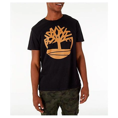 Shop Timberland Men's Big Tree Logo T-shirt In Black