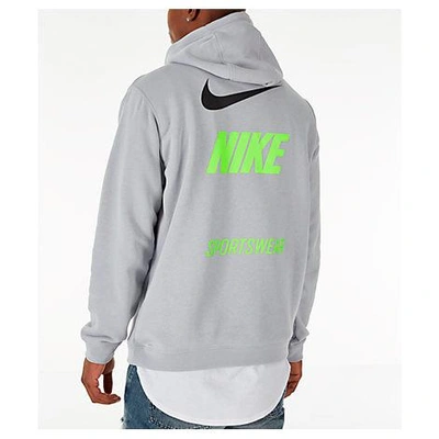 Nike Men's Sportswear Microbranding Hoodie, Grey | ModeSens