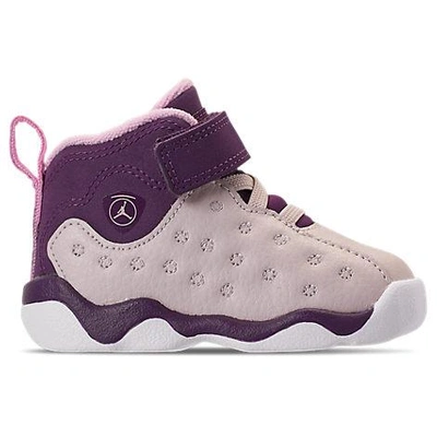 Shop Nike Girls' Toddler Jordan Jumpman Team Ii Basketball Shoes, Brown