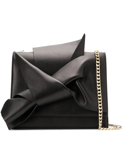 Shop N°21 Nº21 Knot Detail Shoulder Bag - Black