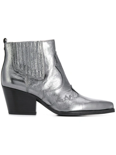 Shop Sam Edelman Winona Western Boots - Silver