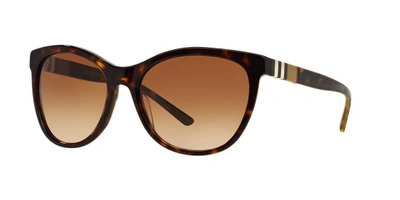 Shop Burberry Sunglasses Brands Woman  Be4199 In Brown Gradient