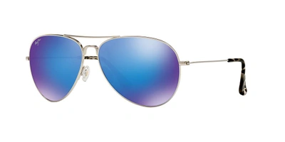 Shop Maui Jim Unisex Sunglasses 264 Mavericks In Blue Mirror Polarized