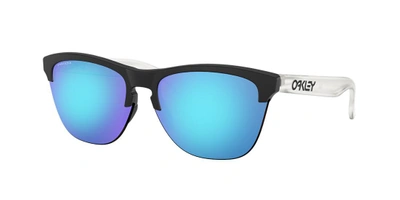 Shop Oakley Man Sunglasses Oo9374 Frogskins™ Lite In Prizm Sapphire