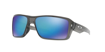 Shop Oakley Man Sunglasses Oo9380 Double Edge In Prizm Sapphire Polarized