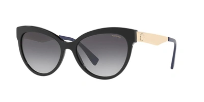 Shop Versace Woman Sunglasses Ve4338 In Grey Gradient